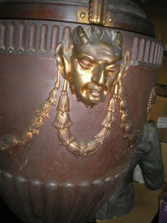 a detail of one of the george iii pedestal urns (fs18/813)